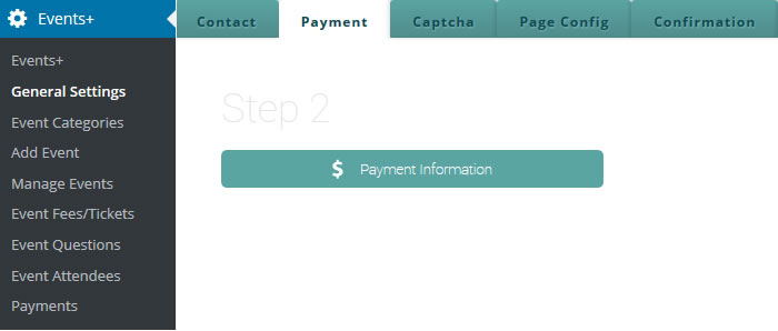 wordpress event payments