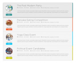 WordPress Events List
